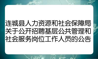 凌云县人力资源和社会保障局招聘启事概览